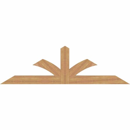 Ekena Millwork Richland Smooth Timber Gable Bracket, Western Red Cedar, 84"W x 24"H x 3 1/2"D x 5 1/2"F, 7/12 Pitch GBW084X24X0406RIC00SWR